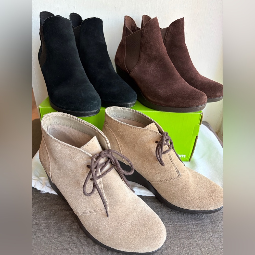 Lot of 3 Pairs Crocs Booties Ankle Boots size 7.5